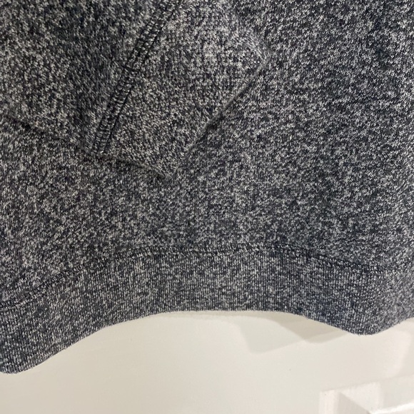 H&M Gray Sweater Rose Gold Back Zip Marled Knit Zipper Detail Size M - Picture 5 of 7